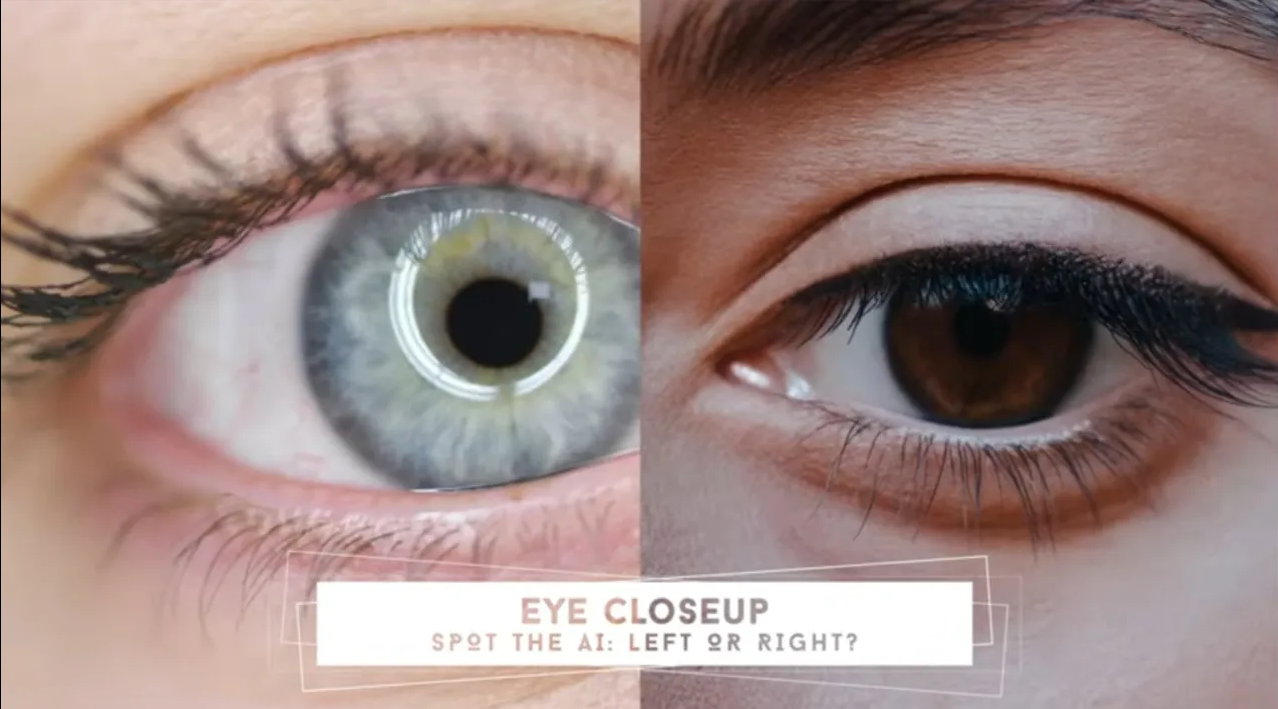 Zwei Videos nebeneinander &ndash; links echt, rechts Deepfake